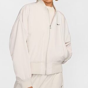 Nike Sportswear Essential Oversized Bomber Light Qrewood Brown Jacket